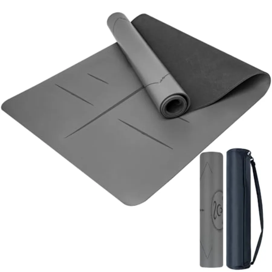 Natural Rubber Yoga Mat - Non Slip Non Toxic - 5mm Thick Yoga Mat for Hot Yoga/Pilates - Extra Large 26.8'' with Alignment Guid
Natural Rubber Yoga Mat - Non Slip Non Toxic - 5mm Thick Yoga Mat for Hot Yoga/Pilates - Extra Large 26.8'' with Alignment Guid
