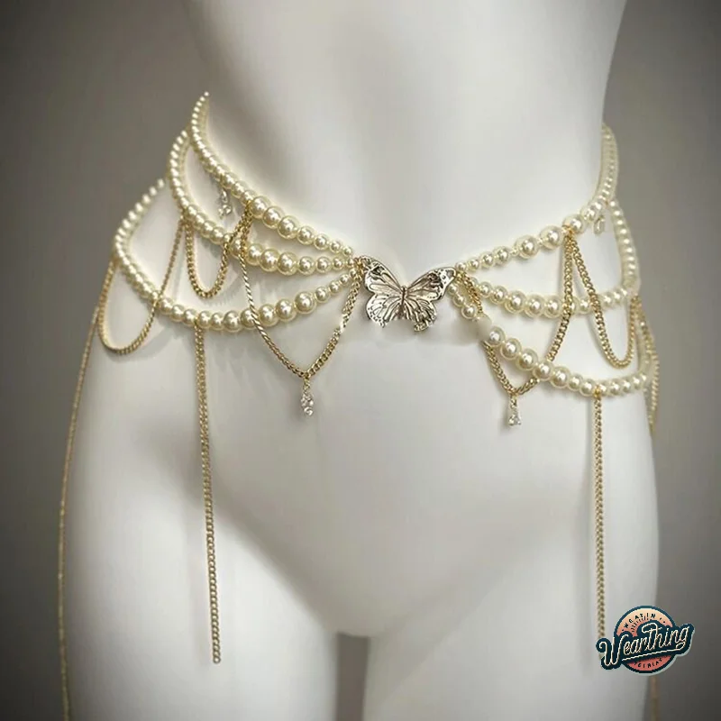 Fashion Butterfly Tassels Waist Chain Trendy Sweet Body Chain For Women Girls Elegant Waist Chain Clothing Accessories Gifts
Fashion Butterfly Tassels Waist Chain Trendy Sweet Body Chain For Women Girls Elegant Waist Chain Clothing Accessories Gifts
