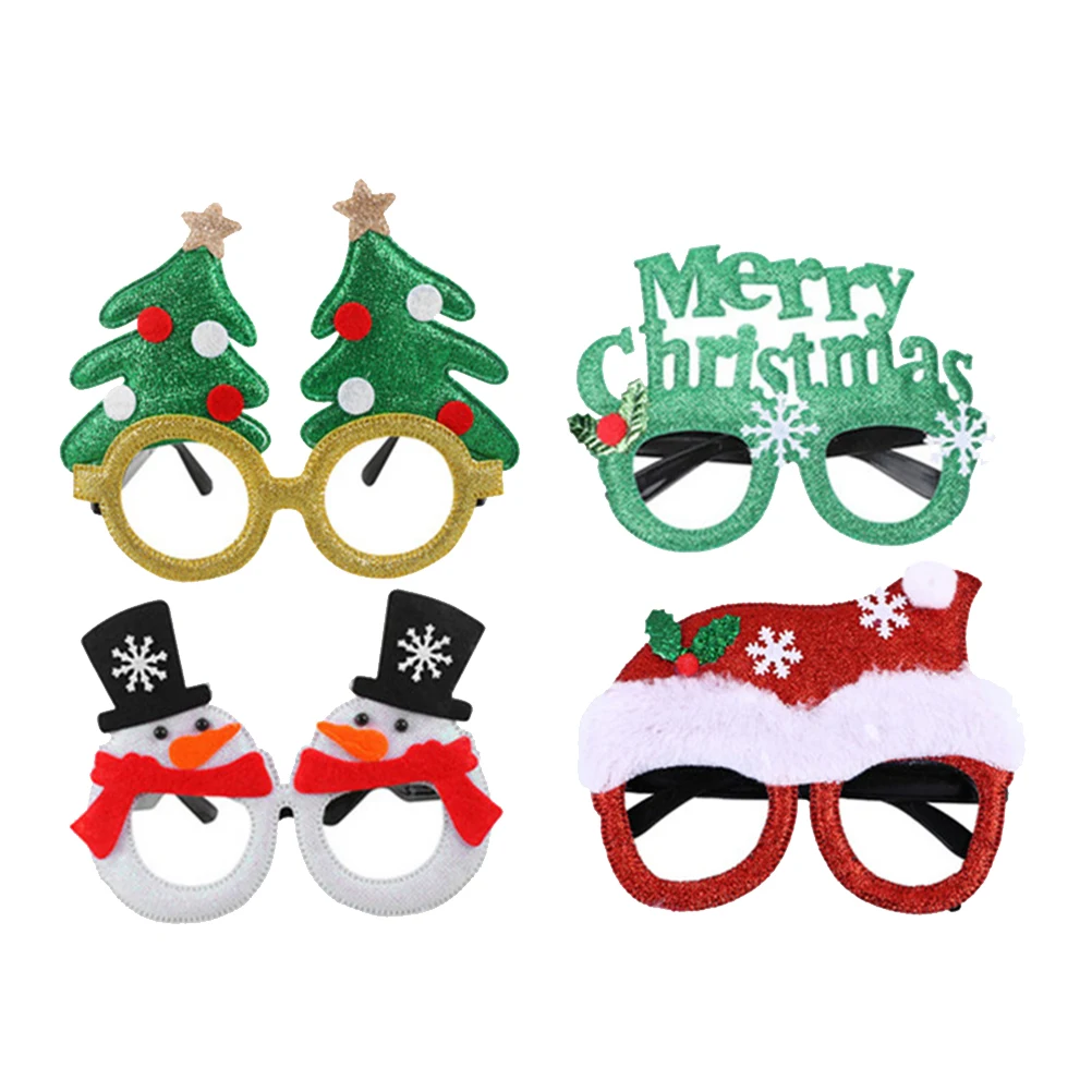 4 Pcs Christmas Decoration Glasses Photo Props Eyeglasses Frame Frames Party for Xmas Cloth Child
4 Pcs Christmas Decoration Glasses Photo Props Eyeglasses Frame Frames Party for Xmas Cloth Child