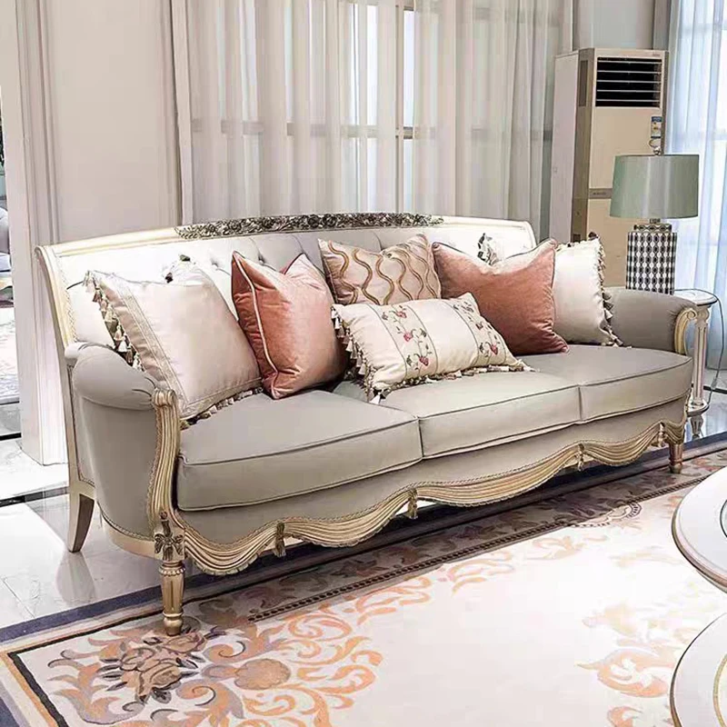 light luxury solid wood carving flower leather single three-person sofa modern fabric sofa combination new product
light luxury solid wood carving flower leather single three-person sofa modern fabric sofa combination new product