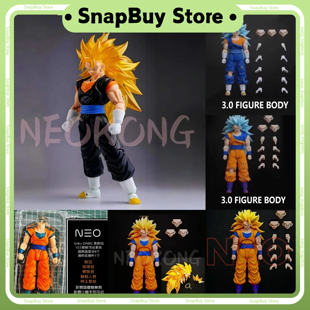 Neokong Studio NEO Kong Model Ssj3 Goku Action Figure Super 3 Vegito Figures Dragon Ball SHF3.0 Figure Model Statue Custom Toy
Neokong Studio NEO Kong Model Ssj3 Goku Action Figure Super 3 Vegito Figures Dragon Ball SHF3.0 Figure Model Statue Custom Toy