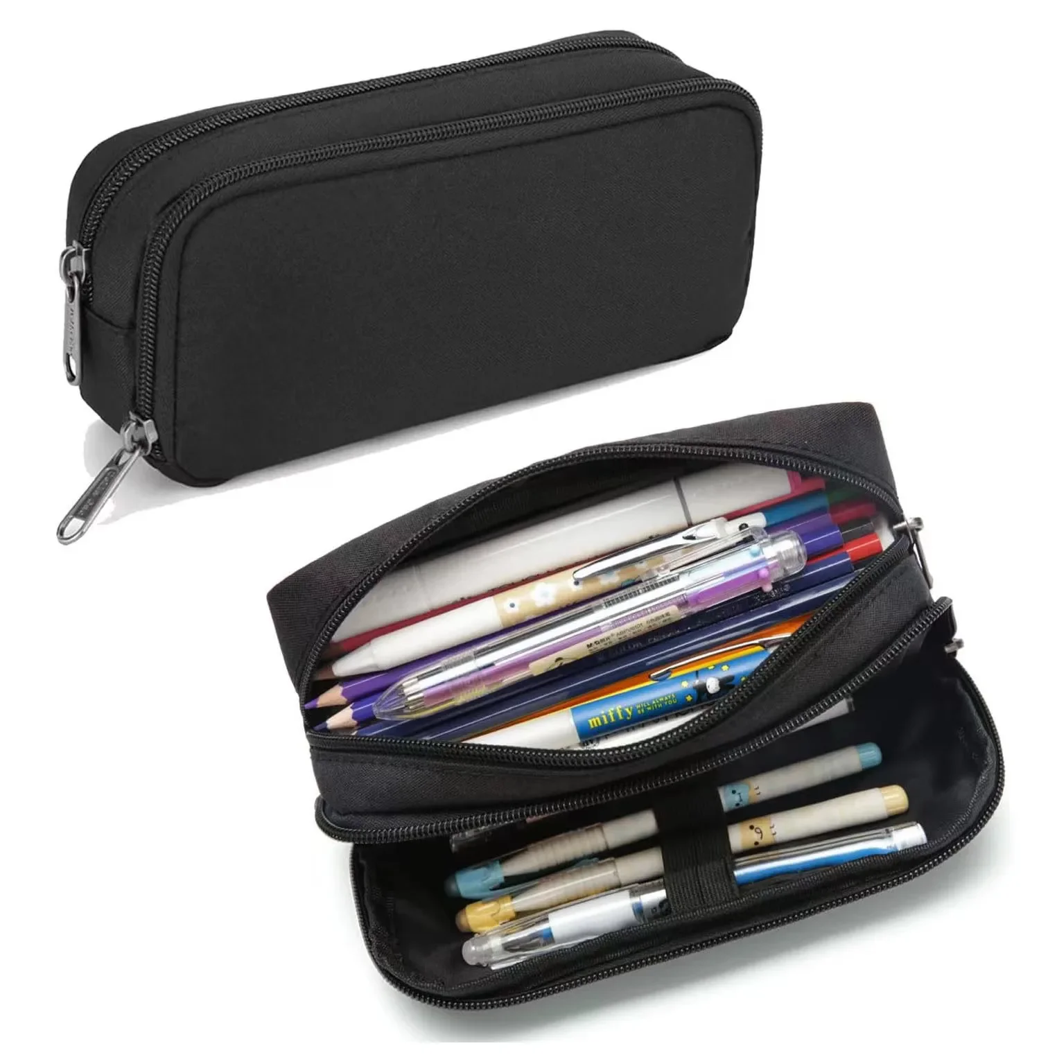 School Office Organizer Black Big Capacity Pencil Case Oxford Storage Pouch Marker Pen Case Simple Stationery Bag
School Office Organizer Black Big Capacity Pencil Case Oxford Storage Pouch Marker Pen Case Simple Stationery Bag