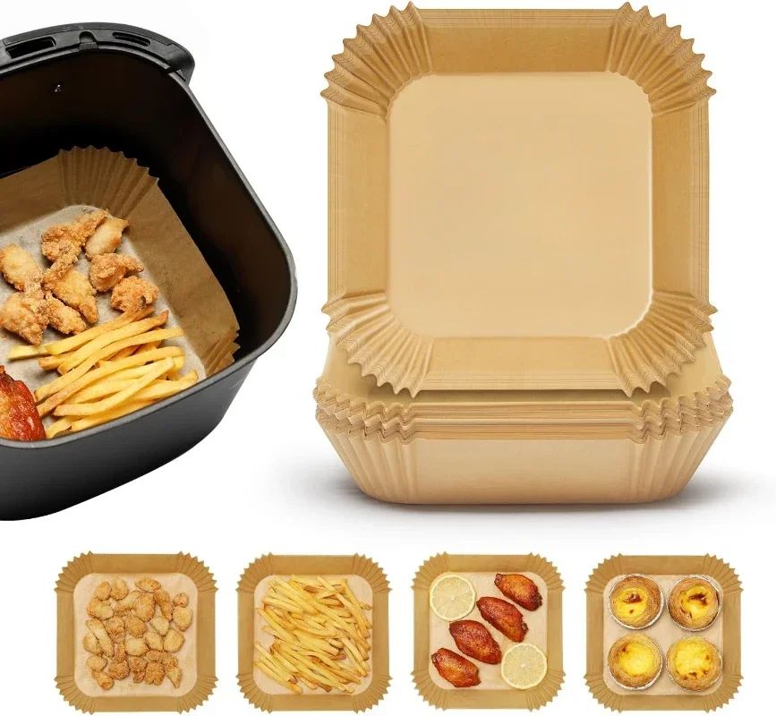 50/300Pcs Air Fryer Disposable Parchment Paper Liner Oil-proof Paper Tray Non-Stick Baking Mat Air Fryer Accessories SquareRound
50/300Pcs Air Fryer Disposable Parchment Paper Liner Oil-proof Paper Tray Non-Stick Baking Mat Air Fryer Accessories SquareRound