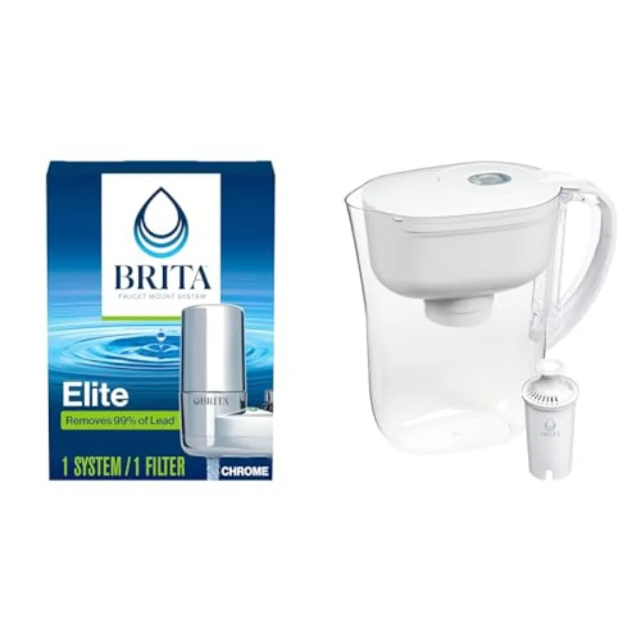 Faucet Mount System Water Faucet Filtration System with Filter Change Reminder and Metro Water Filter Pitcher BPA-Free Water Pi
Faucet Mount System Water Faucet Filtration System with Filter Change Reminder and Metro Water Filter Pitcher BPA-Free Water Pi