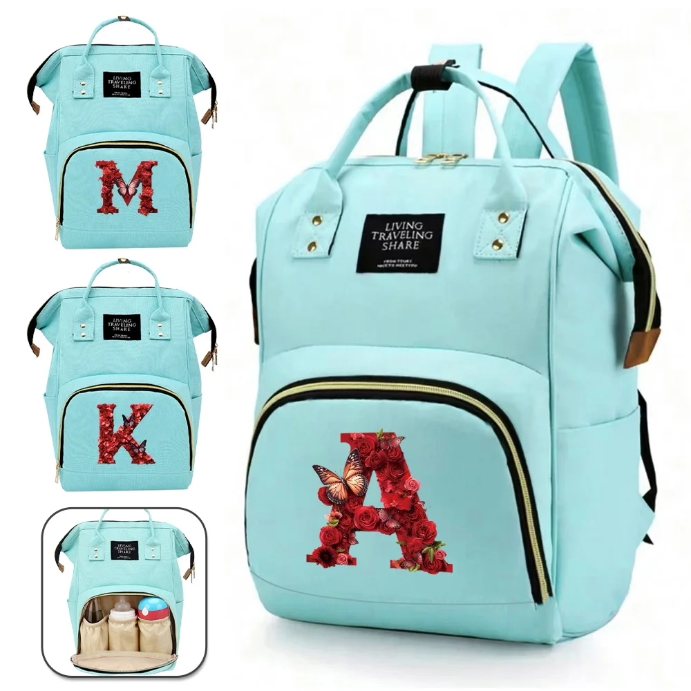Mommy Backpack Protable Nappy Bag Multi-Function Nursing Organizer Light Weight Mommy Diaper Backpack Red Rose Series
Mommy Backpack Protable Nappy Bag Multi-Function Nursing Organizer Light Weight Mommy Diaper Backpack Red Rose Series