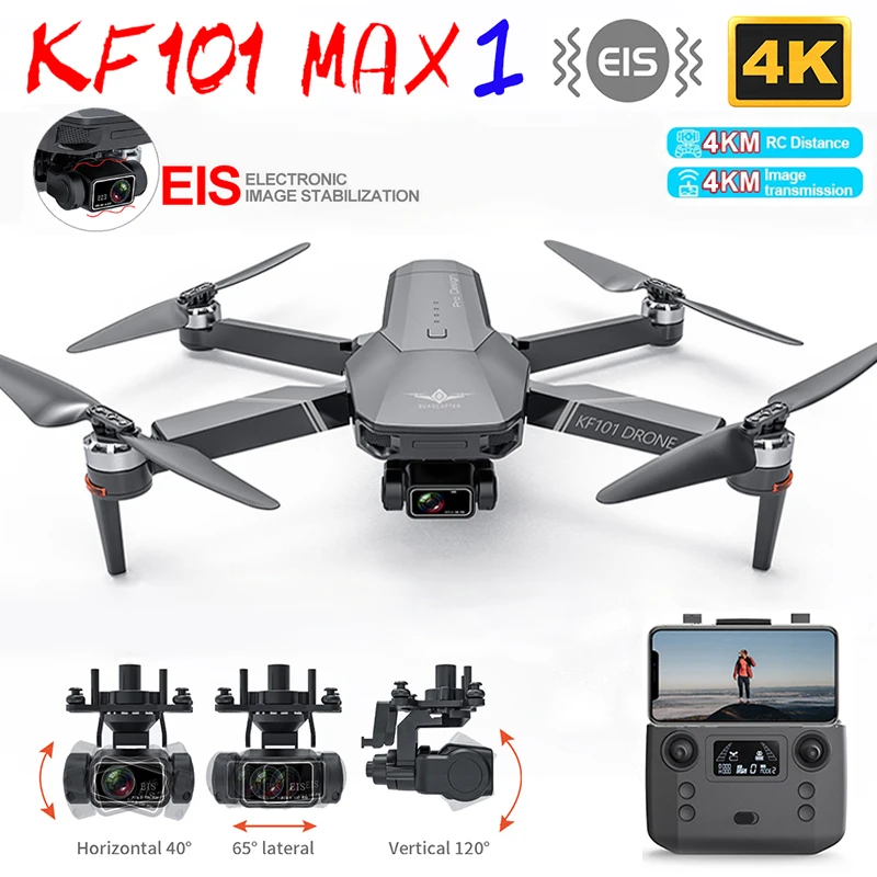 Квадрокоптер KF101 MAX1/KF101 MAX-S 3 км GPS 4K камера с 3-осевым стабилизатором EIS Anti-Shake Gimbal Профессиональный бесщеточный WiFi FPV Дрон
Квадрокоптер KF101 MAX1/KF101 MAX-S 3 км GPS 4K камера с 3-осевым стабилизатором EIS Anti-Shake Gimbal Профессиональный бесщеточный WiFi FPV Дрон
