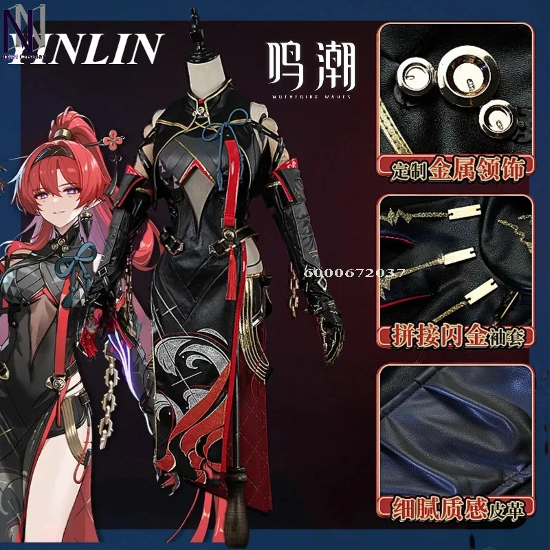 Wuthering Waves Game Yinlin Cosplay Costume Elegant Sweet Cheongsam Dress Women Role Play Clothing for Carnival Party
Wuthering Waves Game Yinlin Cosplay Costume Elegant Sweet Cheongsam Dress Women Role Play Clothing for Carnival Party