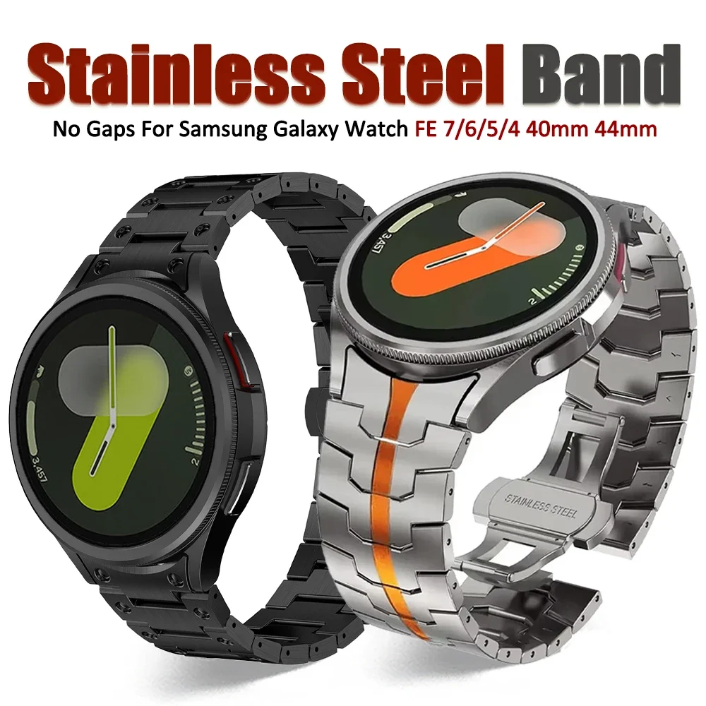 No Gaps Stainless Steel Band for Samsung Galaxy Watch 7 6 5 Pro 4 40 44mm 45mm Men Bracelet For 6/4Classic 43 47mm 42 46mm Strap
No Gaps Stainless Steel Band for Samsung Galaxy Watch 7 6 5 Pro 4 40 44mm 45mm Men Bracelet For 6/4Classic 43 47mm 42 46mm Strap