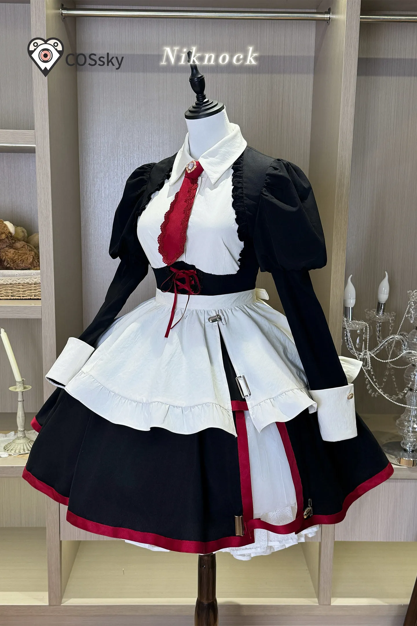 Yasuda Sayo Syanon Game When they cry 3 Cosplay Costume Women's Sweet Maid Uniform Headwear Wig Halloween Party Lolita Dress
Yasuda Sayo Syanon Game When they cry 3 Cosplay Costume Women's Sweet Maid Uniform Headwear Wig Halloween Party Lolita Dress