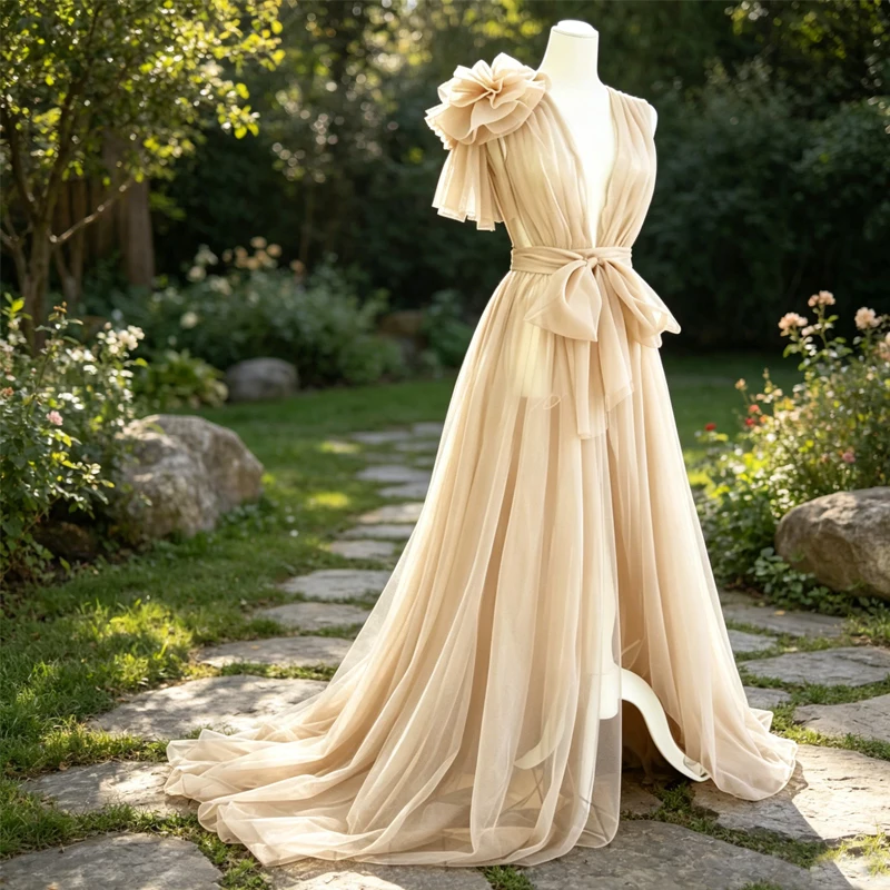 Elegant Flowy Tulle Maternity Maxi Dress, Open Front See-through Photoshoot Outfit, Comfortable Gown, Studio Gender Reveal Prop
Elegant Flowy Tulle Maternity Maxi Dress, Open Front See-through Photoshoot Outfit, Comfortable Gown, Studio Gender Reveal Prop