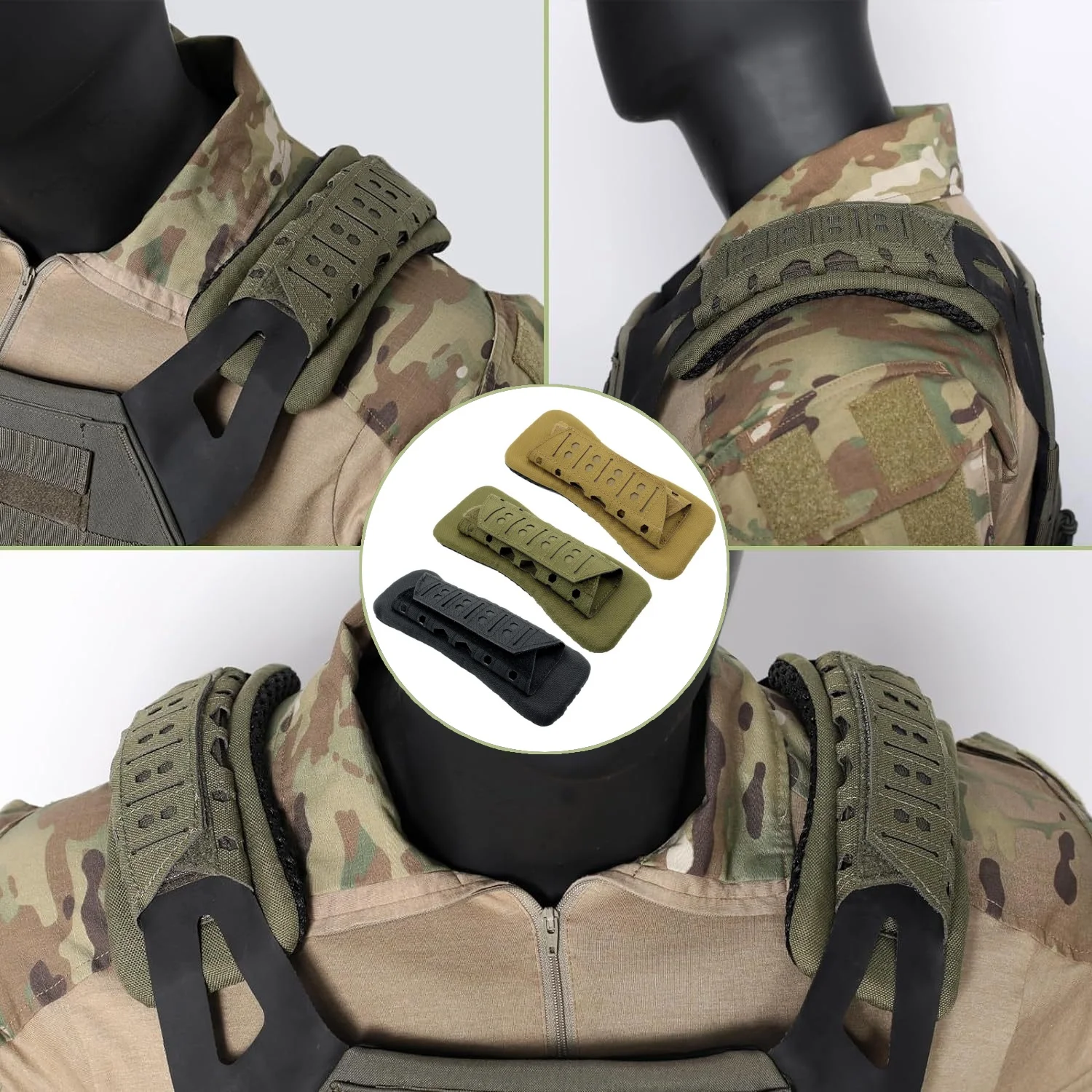 Outdoor Vest Shoulder Strap Pads Sport Backpack Breathable Mesh Cushion Shoulder Pad for Hunting Tactical Vest
Outdoor Vest Shoulder Strap Pads Sport Backpack Breathable Mesh Cushion Shoulder Pad for Hunting Tactical Vest