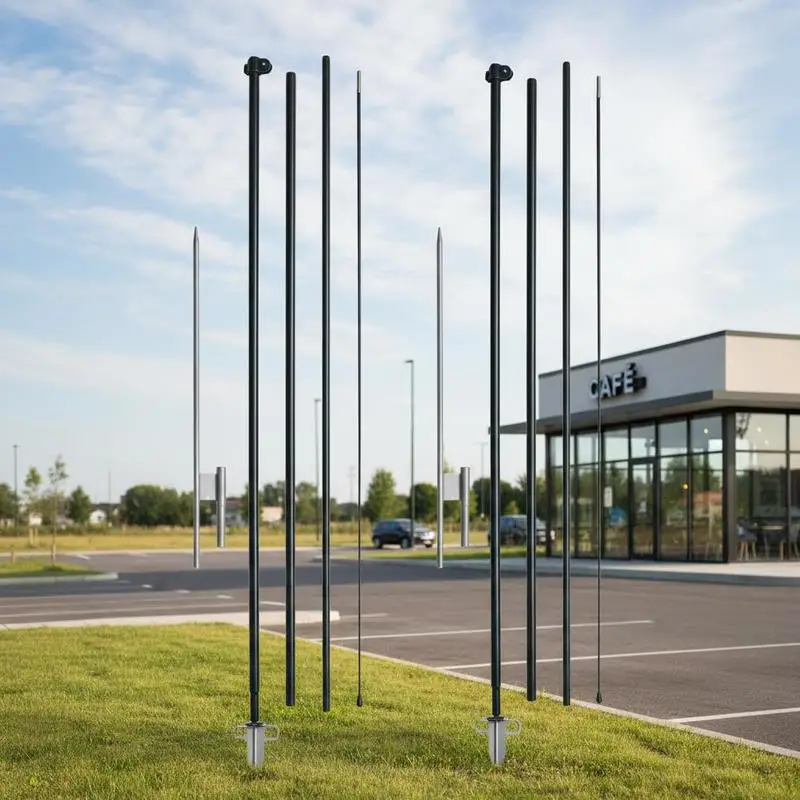 Advertising Signage Support Poles 16.3 FT For Storefront Grand Opening Events Real Estate Promotion, Heavy Duty Fiber Aluminum Alloy Construction Ground Stakes Portable Storage Bag Included
Advertising Signage Support Poles 16.3 FT For Storefront Grand Opening Events Real Estate Promotion, Heavy Duty Fiber Aluminum Alloy Construction Ground Stakes Portable Storage Bag Included