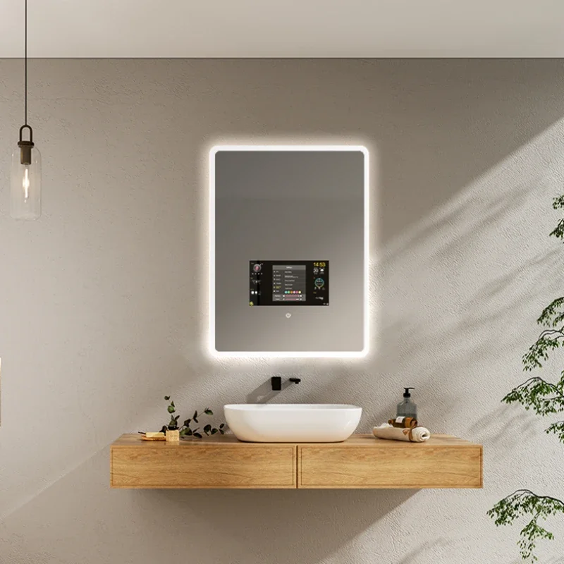 Modern Rectangle LED Mirror Full Function Android Smart Magic Bathroom TV Wall Mounted for Bathroom
Modern Rectangle LED Mirror Full Function Android Smart Magic Bathroom TV Wall Mounted for Bathroom