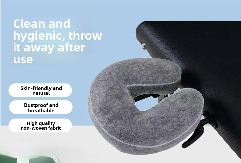 Disposable U-shaped pillowcase beauty salon pillow with rubber band elastic non-woven dustproof breathable dirty pillowcase
Disposable U-shaped pillowcase beauty salon pillow with rubber band elastic non-woven dustproof breathable dirty pillowcase