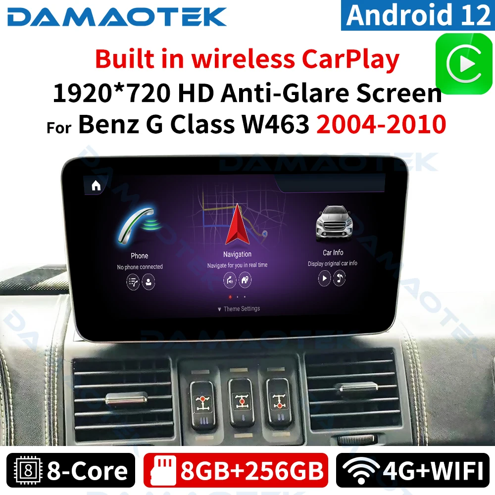 DamaoTek Android 12 10.25” Car Multimedia Navigation Radio GPS NFor Mercedes Benz G Class W463 G50 G55 2004 - 2007 Carplay
DamaoTek Android 12 10.25” Car Multimedia Navigation Radio GPS NFor Mercedes Benz G Class W463 G50 G55 2004 - 2007 Carplay
