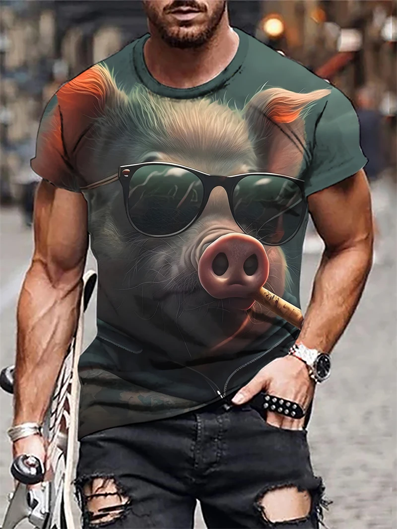 3DSummer breathable Men's T-Shirt Animal 3d Printed O Neck Daily Fashion Streetwear Casual Short Sleeve Tops Tees Men Clothing
3DSummer breathable Men's T-Shirt Animal 3d Printed O Neck Daily Fashion Streetwear Casual Short Sleeve Tops Tees Men Clothing