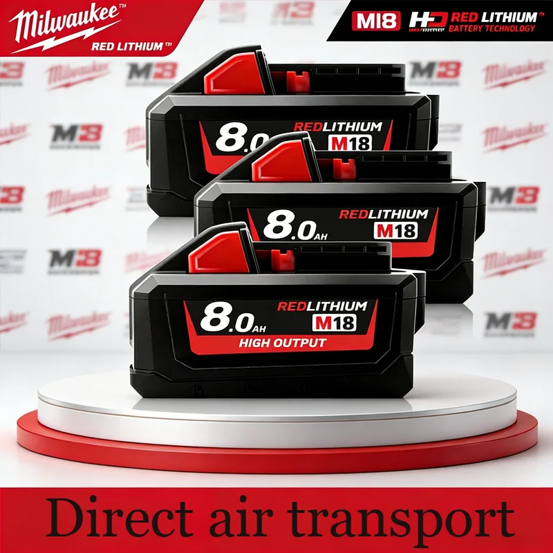 Original Milwaukee M18 18V 8.0Ah High Capacity Li-ion Battery M18HB8 Built-in 21700 Battery,For Power Tool 48-11-1860 Series
Original Milwaukee M18 18V 8.0Ah High Capacity Li-ion Battery M18HB8 Built-in 21700 Battery,For Power Tool 48-11-1860 Series