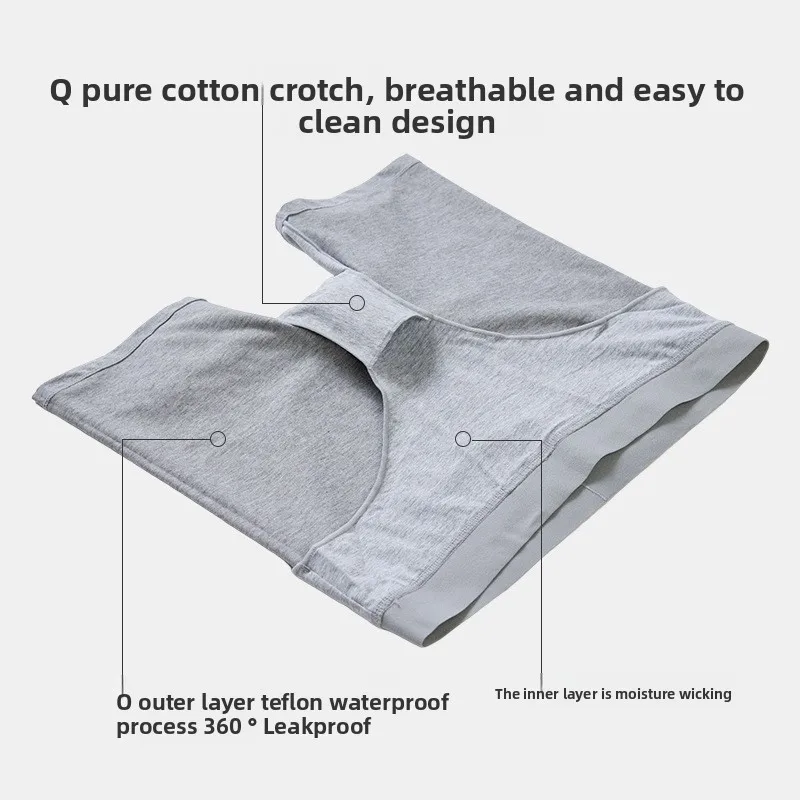 Women's boxers safety pants pure cotton underwear women's anti-light high-waisted boxers menstrual physiological pants aunt
Women's boxers safety pants pure cotton underwear women's anti-light high-waisted boxers menstrual physiological pants aunt