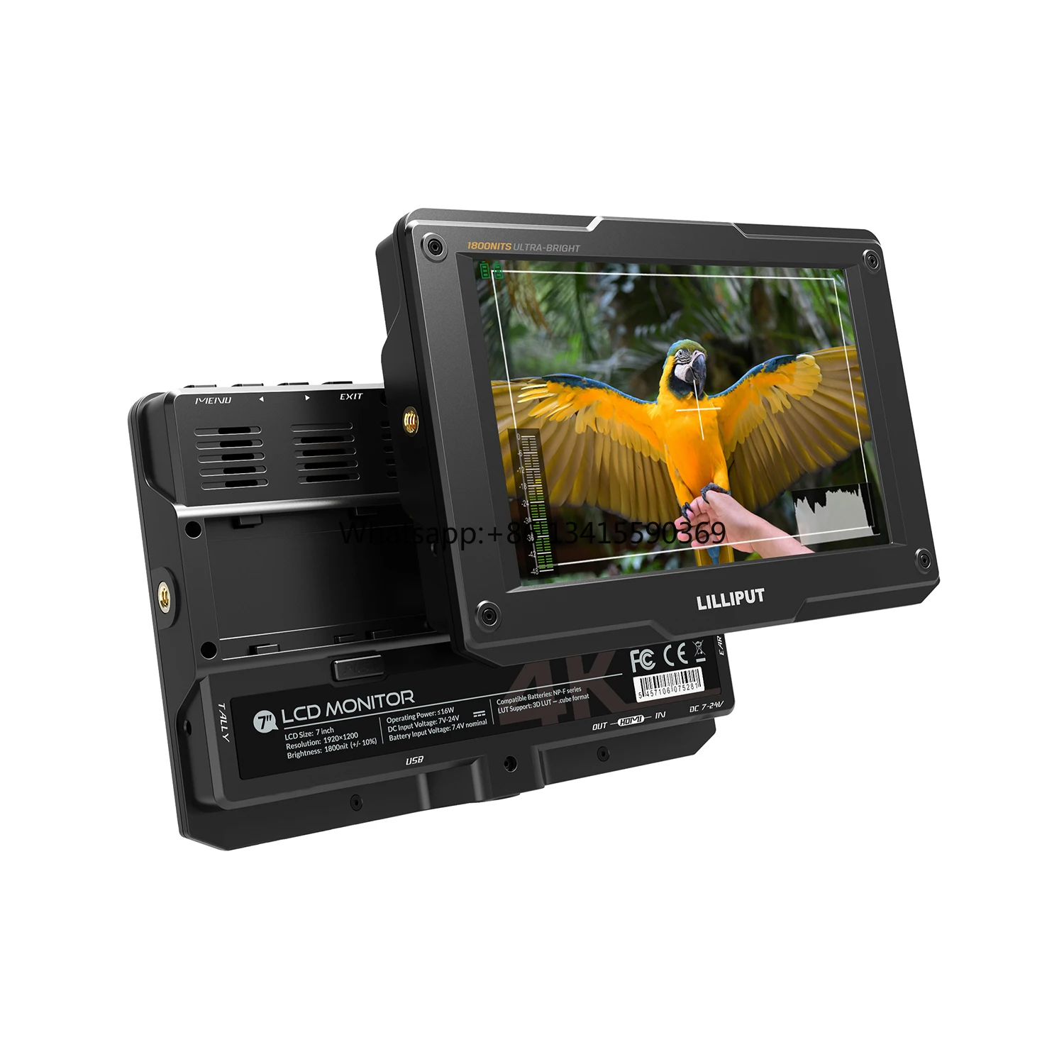 7 Inch Ultra Bright DSLR Field surveillance Daylight Viewable High Brightness Fhd on surveillance
7 Inch Ultra Bright DSLR Field surveillance Daylight Viewable High Brightness Fhd on surveillance