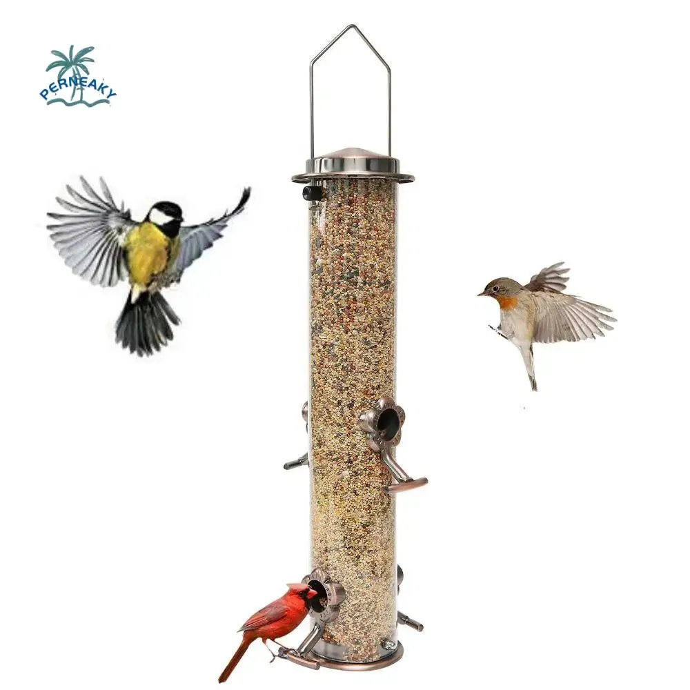 Metal Bird Feeder Automatic Transparent Bird Food Dispenser Waterproof Large Capacity Bird Feeding Bowl Outdoor
Metal Bird Feeder Automatic Transparent Bird Food Dispenser Waterproof Large Capacity Bird Feeding Bowl Outdoor