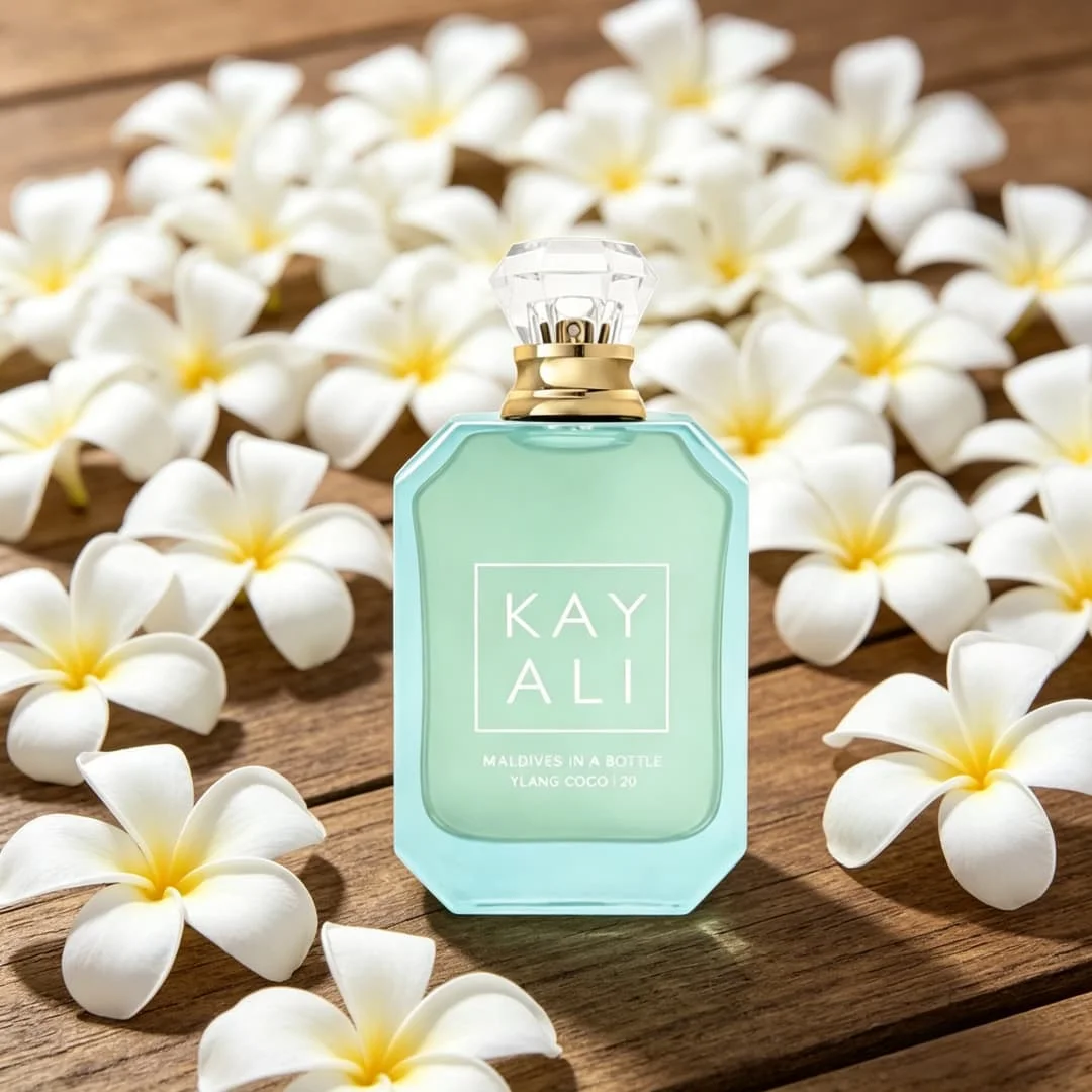 Kayali Maldivian bottle No. 20 strong perfume, fresh ylang coconut, with the fake fragrance of island resort
Kayali Maldivian bottle No. 20 strong perfume, fresh ylang coconut, with the fake fragrance of island resort