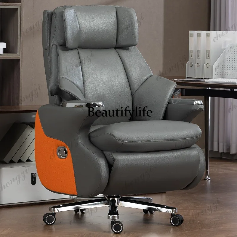 Leather Electric Comfortable Recumbable Office Chair Ventilated Heating Computer Household Classroom Chair Business
Leather Electric Comfortable Recumbable Office Chair Ventilated Heating Computer Household Classroom Chair Business