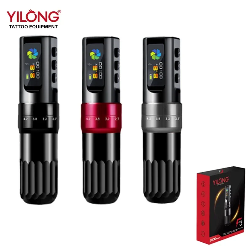 Yilong High Quality Professional Makeup Tattoo Machine F3 Wireless Tattoo Machine Pen Portable Adjustable Stroke With Battery
Yilong High Quality Professional Makeup Tattoo Machine F3 Wireless Tattoo Machine Pen Portable Adjustable Stroke With Battery