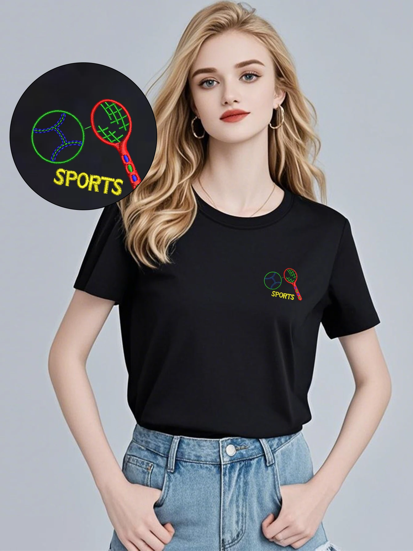 Bold Men & Women Tennis Racket Embroidered Top Tees – High-Quality Cotton T-Shirts with Bold Embroidery for Fitness Clubs
Bold Men & Women Tennis Racket Embroidered Top Tees – High-Quality Cotton T-Shirts with Bold Embroidery for Fitness Clubs
