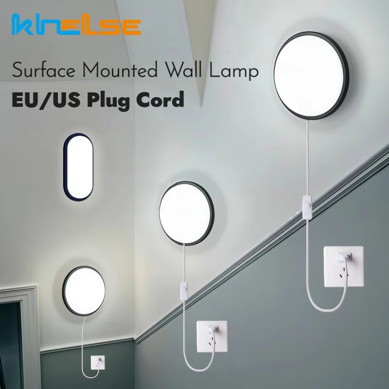 20W Outdoor LED Plastic Wall Lamp With EU/US Plug Cord Moistureproof Bathroom Sconce Surface Mounted Garden Porch Ceiling Lights
20W Outdoor LED Plastic Wall Lamp With EU/US Plug Cord Moistureproof Bathroom Sconce Surface Mounted Garden Porch Ceiling Lights