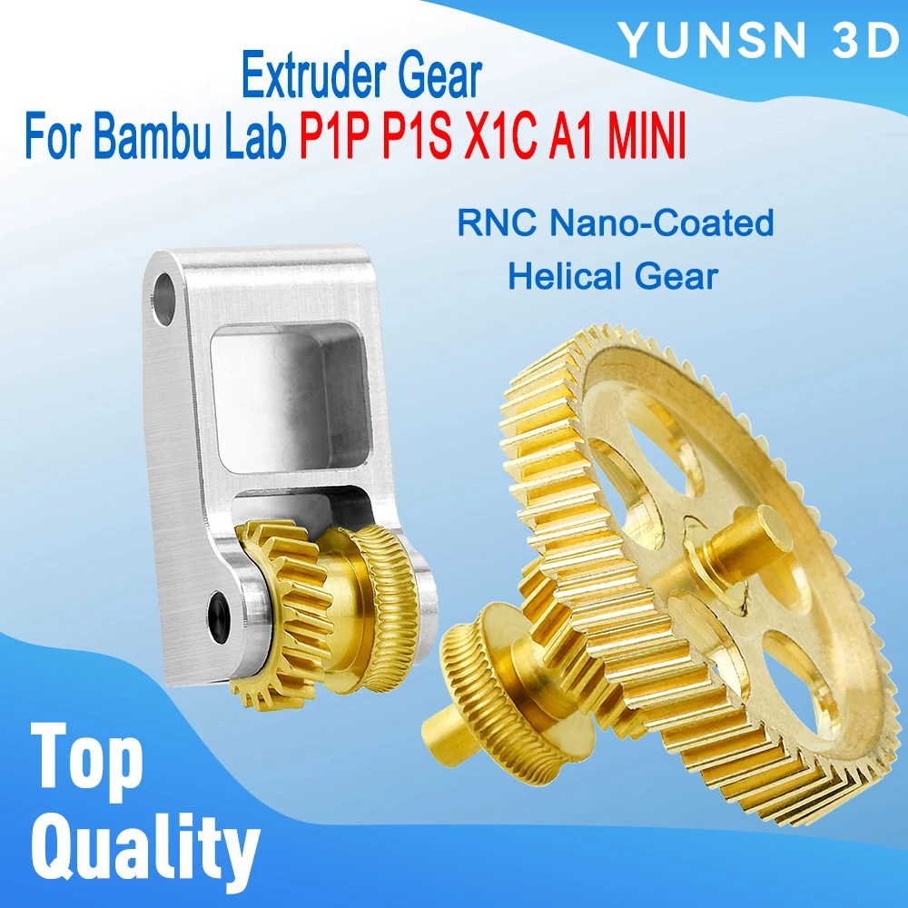 Шестерня экструдера для Bambu Lab P1P P1S X1C A1 A1 MINI Claw Gear RNC Комплект спиральной шестерни из закаленной стали с нанопокрытием, высокая прочность
Шестерня экструдера для Bambu Lab P1P P1S X1C A1 A1 MINI Claw Gear RNC Комплект спиральной шестерни из закаленной стали с нанопокрытием, высокая прочность