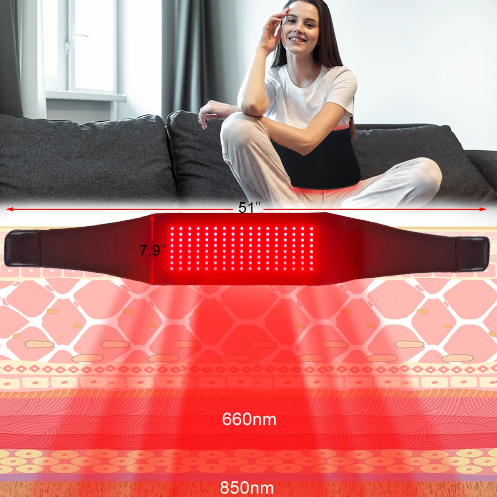 New Red Light Infrared Therapy Belt Deep Light Therapy for Relieving Waist Pain and Reducing Pressure Red Light Therapy Pad
New Red Light Infrared Therapy Belt Deep Light Therapy for Relieving Waist Pain and Reducing Pressure Red Light Therapy Pad