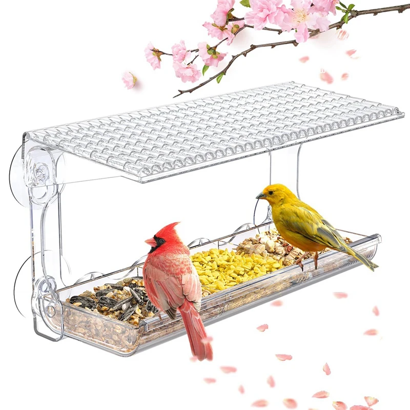 Window Bird Feeder For Outdoors, Clear Bird Feeders Window Mounted With Strong Suction Cups, Transparent Bird Easy Install
Window Bird Feeder For Outdoors, Clear Bird Feeders Window Mounted With Strong Suction Cups, Transparent Bird Easy Install