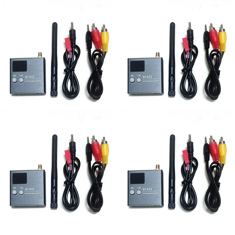 4X Rc832mini 5.8G 56Ch High Sensitivity Receiver Wireless Receiver With A/V And Power Cable For FPV Multicopter Aircraft
4X Rc832mini 5.8G 56Ch High Sensitivity Receiver Wireless Receiver With A/V And Power Cable For FPV Multicopter Aircraft