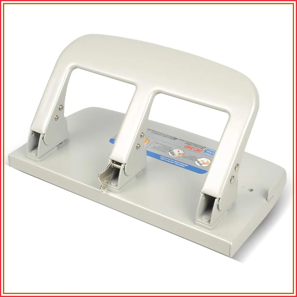 Medium-Duty 3 Hole Paper Punch, 40 Sheet Capacity, Heavy Duty, Metallic, Model HC-340
Medium-Duty 3 Hole Paper Punch, 40 Sheet Capacity, Heavy Duty, Metallic, Model HC-340