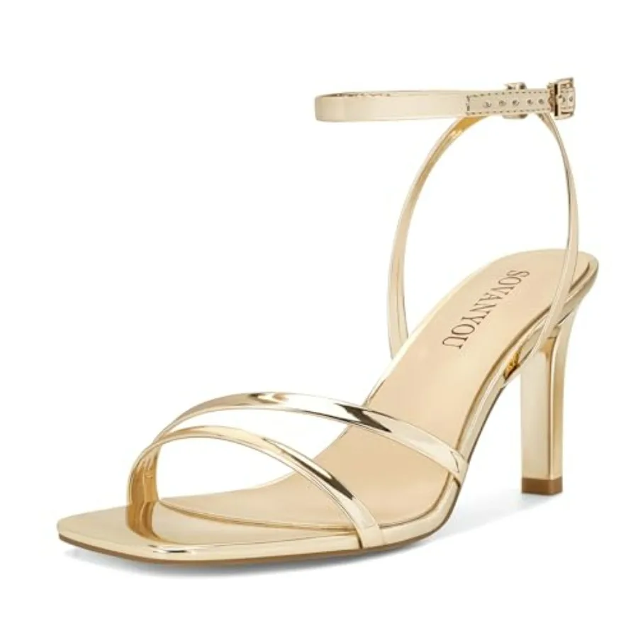 SOVANYOU Heeled Sandals for Women Dressy Square Open Toe Strappy High Heels with Ankle Strap for Wedding Party Daily Wear
SOVANYOU Heeled Sandals for Women Dressy Square Open Toe Strappy High Heels with Ankle Strap for Wedding Party Daily Wear