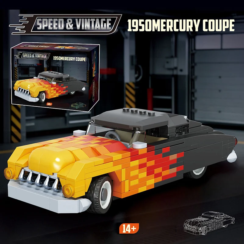 Technical 1950 Mercury Coupe Racing Car Building Blocks City Supercar Model Bricks Assembly Vehicle Toys Gifts For Boy Adult
Technical 1950 Mercury Coupe Racing Car Building Blocks City Supercar Model Bricks Assembly Vehicle Toys Gifts For Boy Adult