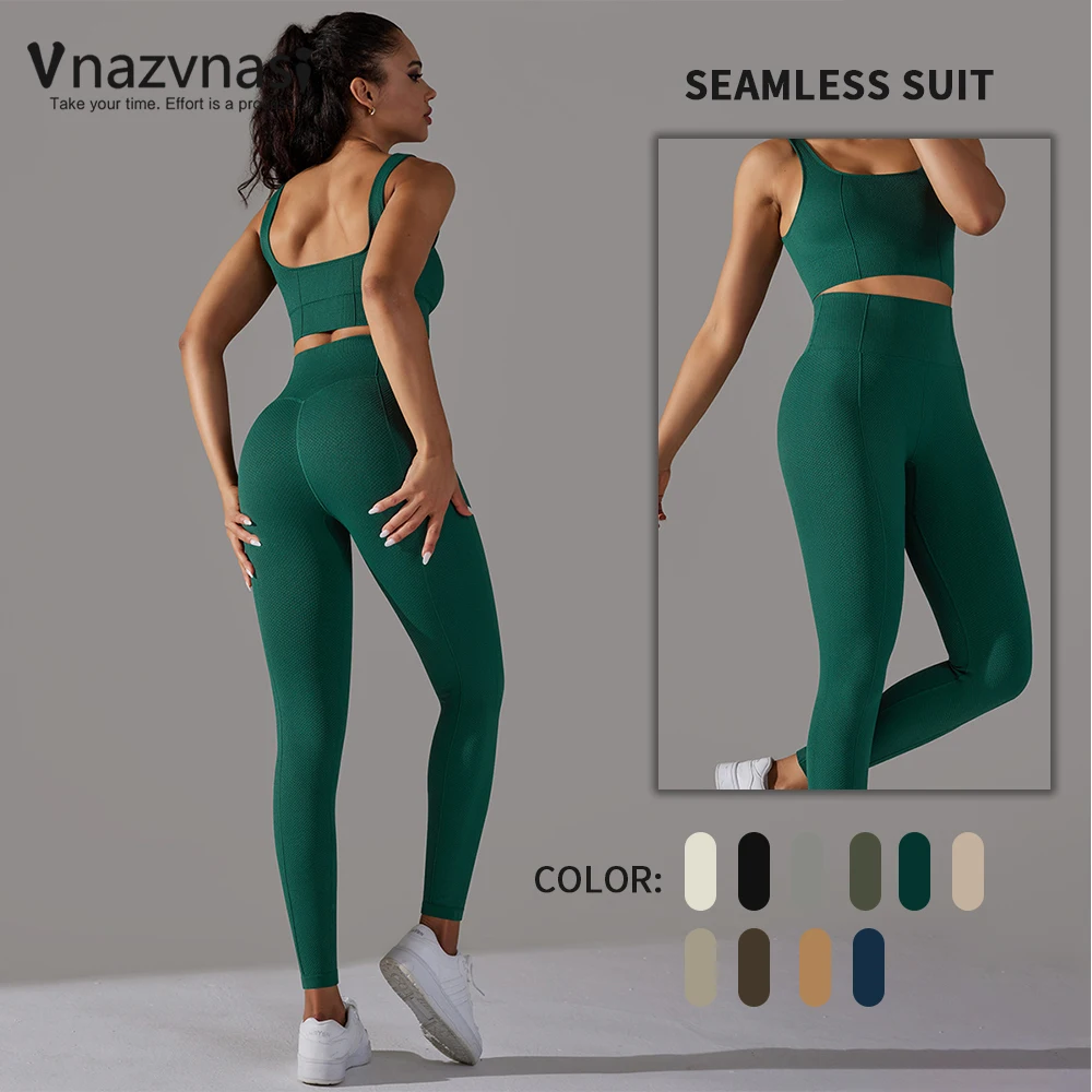 Vnazvnasi Yoga Set 2 Pcs Seamless Suit for Fitness Outfit for Woman Sports Kit Workout Clothes Push Up Tights Sportswear Gym
Vnazvnasi Yoga Set 2 Pcs Seamless Suit for Fitness Outfit for Woman Sports Kit Workout Clothes Push Up Tights Sportswear Gym