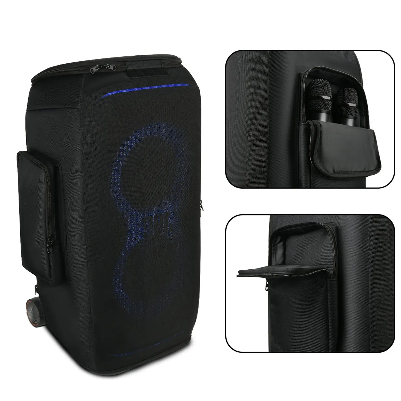 Speaker Dust Cover Storage Bag 33cmx28x68cm Portable Water Resistant with 2 Side Pockets Nylon for Stage 320 , Black Accessories
Speaker Dust Cover Storage Bag 33cmx28x68cm Portable Water Resistant with 2 Side Pockets Nylon for Stage 320 , Black Accessories
