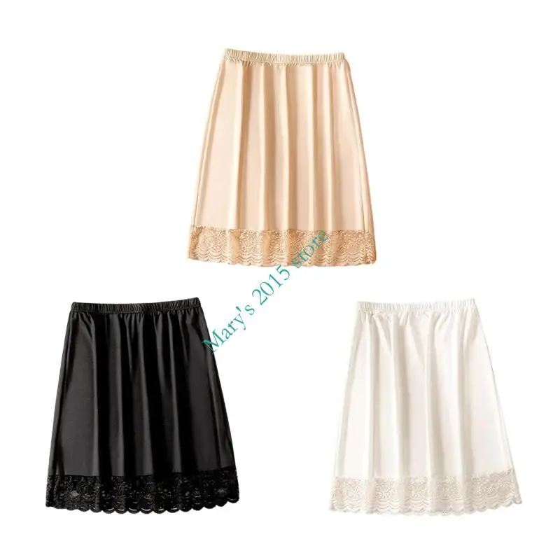Elastic Waist Half Slips Mini Skirt for Women Underskirt Lace Trim Short Above Knee Half Slips for Women's Under Dress
Elastic Waist Half Slips Mini Skirt for Women Underskirt Lace Trim Short Above Knee Half Slips for Women's Under Dress
