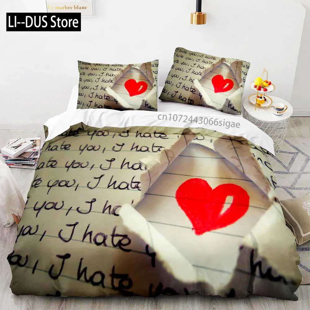 Love Duvet Cover Queen Heart Shaped Bedding Sets White Romance Polyester Comforter Cover For Women Men Boys Girls Teen King Size
Love Duvet Cover Queen Heart Shaped Bedding Sets White Romance Polyester Comforter Cover For Women Men Boys Girls Teen King Size