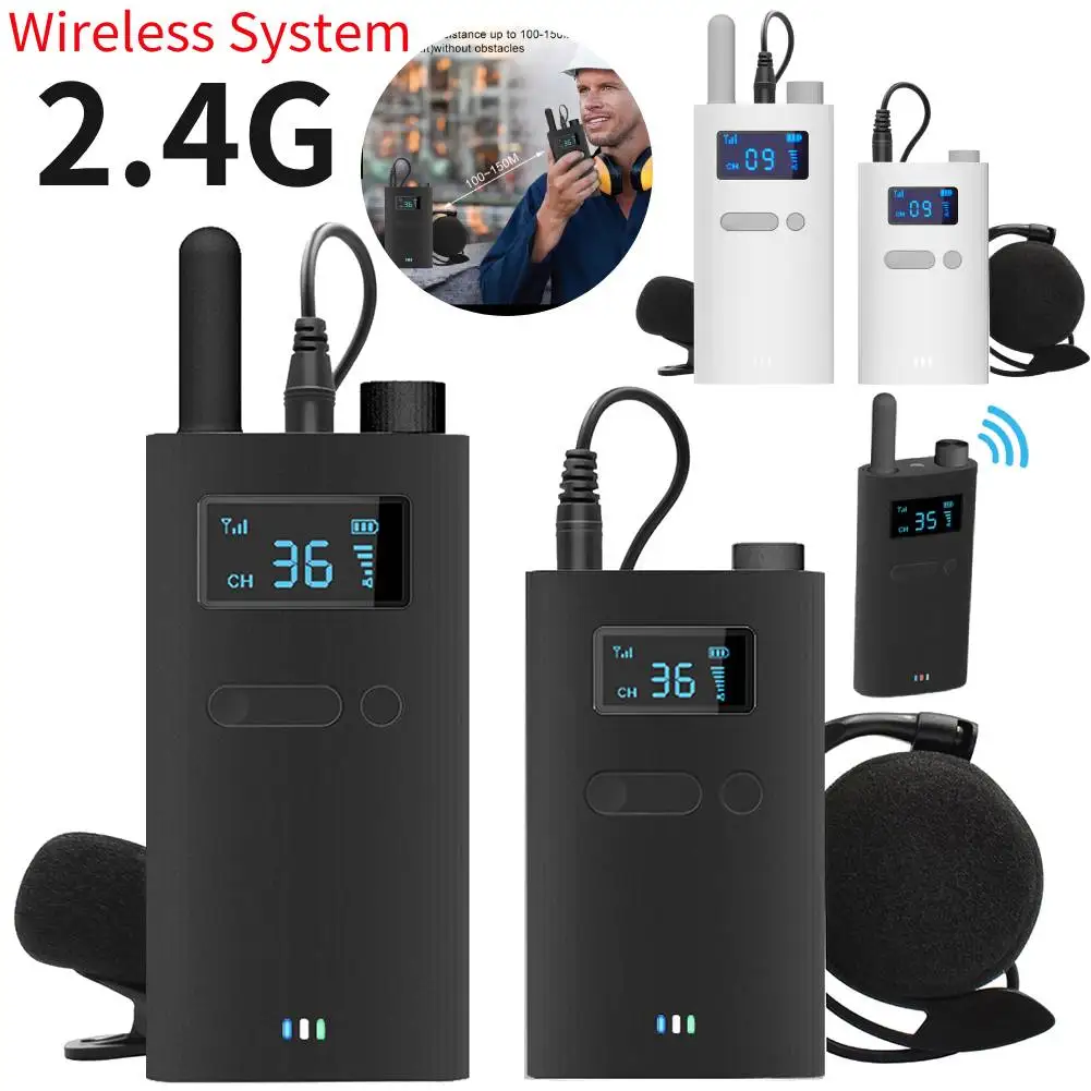 2.4G Wireless Tour Guide System with Microphone Portable Audio Transmitter Receiver Tour Talk Device for Church Excursion Museum
2.4G Wireless Tour Guide System with Microphone Portable Audio Transmitter Receiver Tour Talk Device for Church Excursion Museum