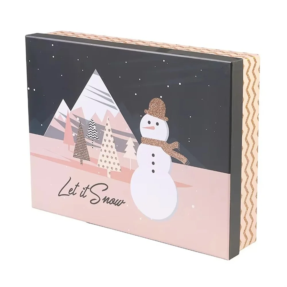 Custom Christmas Snowman Gift Box|Recyclable Rigid Cosmetic Packaging|Matt Lamination Embossed Beauty Box
Custom Christmas Snowman Gift Box|Recyclable Rigid Cosmetic Packaging|Matt Lamination Embossed Beauty Box