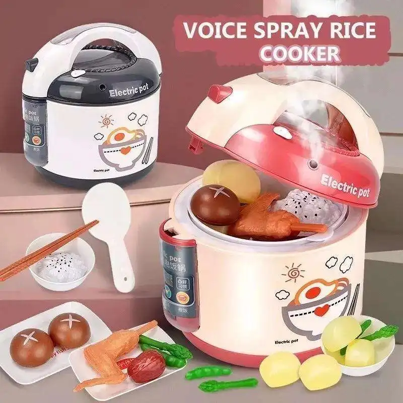 Игровой кухонный набор с имитацией электрической рисоварки, посудой, кухонными принадлежностями и игрушечными продуктами для нарезки, развивающая игрушка для девочек и мальчиков
Игровой кухонный набор с имитацией электрической рисоварки, посудой, кухонными принадлежностями и игрушечными продуктами для нарезки, развивающая игрушка для девочек и мальчиков