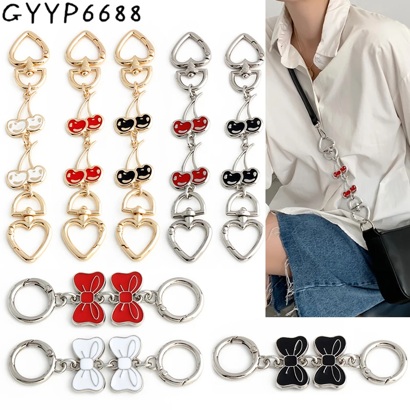 10.5/16CM Cherry/Bowtie Shape Detachable Metal Extension Chain With Ring For Purse Bags Chain Extender Lovely Gifts Accessories
10.5/16CM Cherry/Bowtie Shape Detachable Metal Extension Chain With Ring For Purse Bags Chain Extender Lovely Gifts Accessories