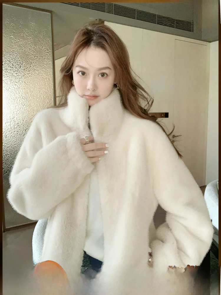 MeiYang Bear Hug Faux Fur Jacket Zipper Stand Collar Simple Winter Outerwear for Women Polyester Fiber Long Sleeve Regular Le...
MeiYang Bear Hug Faux Fur Jacket Zipper Stand Collar Simple Winter Outerwear for Women Polyester Fiber Long Sleeve Regular Le...