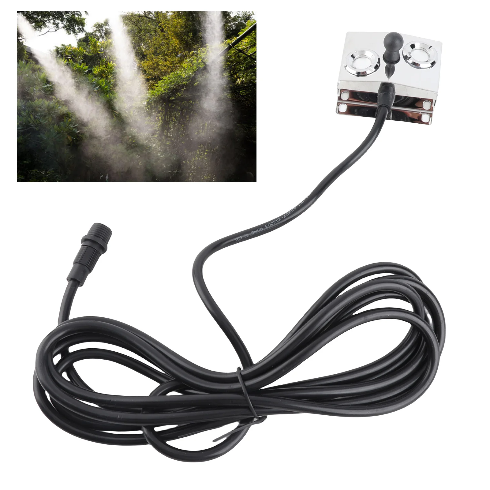 Ультразвуковой туманогенератор Mist Maker с 2 головками, 4.5 л/ч, 36В для пруда, сада, газона, рокария, теплицы, праздничного декора
Ультразвуковой туманогенератор Mist Maker с 2 головками, 4.5 л/ч, 36В для пруда, сада, газона, рокария, теплицы, праздничного декора