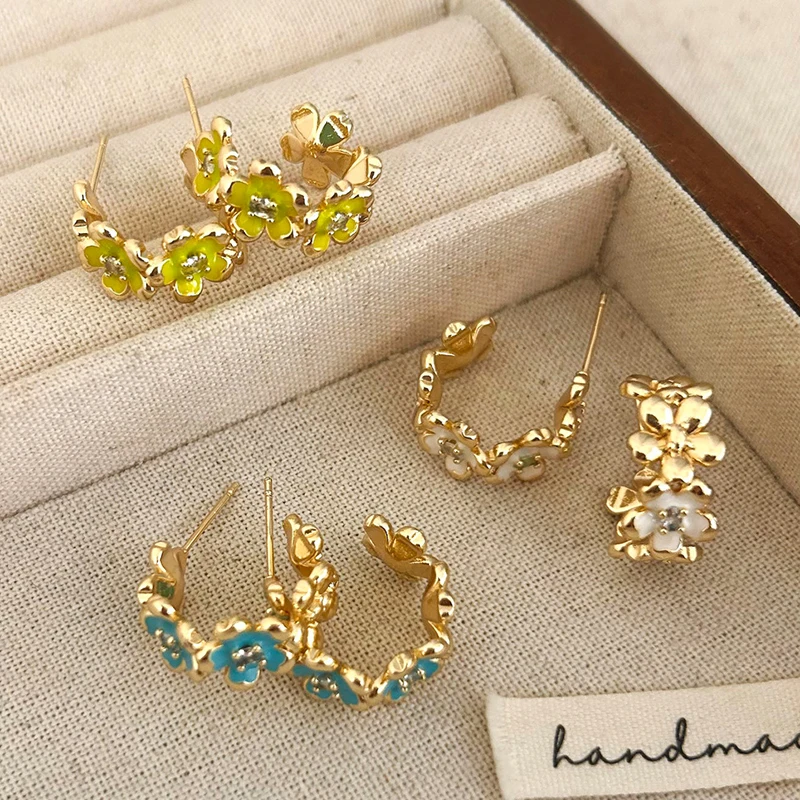 PONYKISS 925 Sterling Silver Enamel Flower Letter C Stud EarringS for Women Personality Plant Fine Jewelry Cute Accessories
PONYKISS 925 Sterling Silver Enamel Flower Letter C Stud EarringS for Women Personality Plant Fine Jewelry Cute Accessories