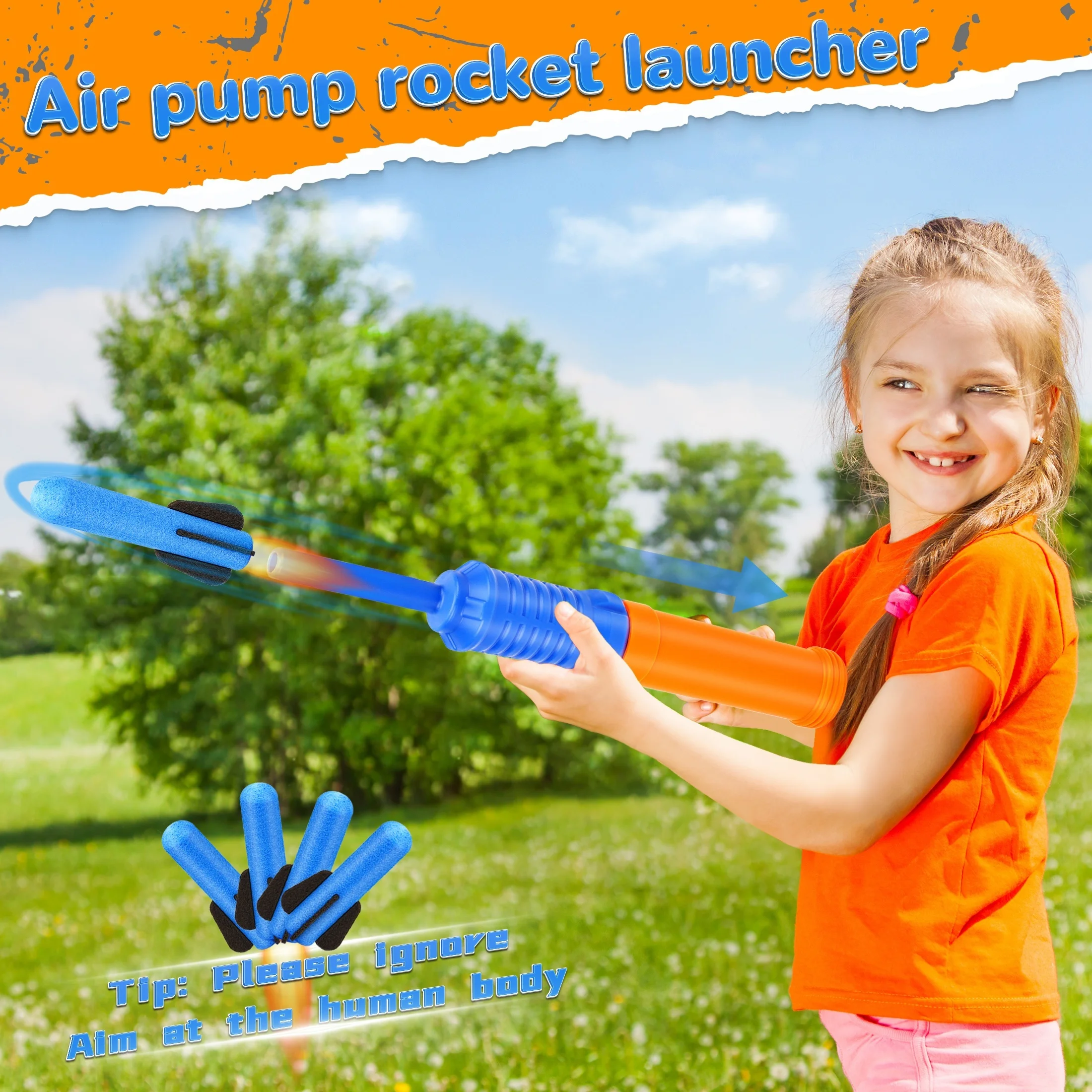 Hand Pressure Weather Pump Rocket Launcher Children's Outdoor Toys Parent-child Interaction Fun Toys Children's Birthday Gifts
Hand Pressure Weather Pump Rocket Launcher Children's Outdoor Toys Parent-child Interaction Fun Toys Children's Birthday Gifts