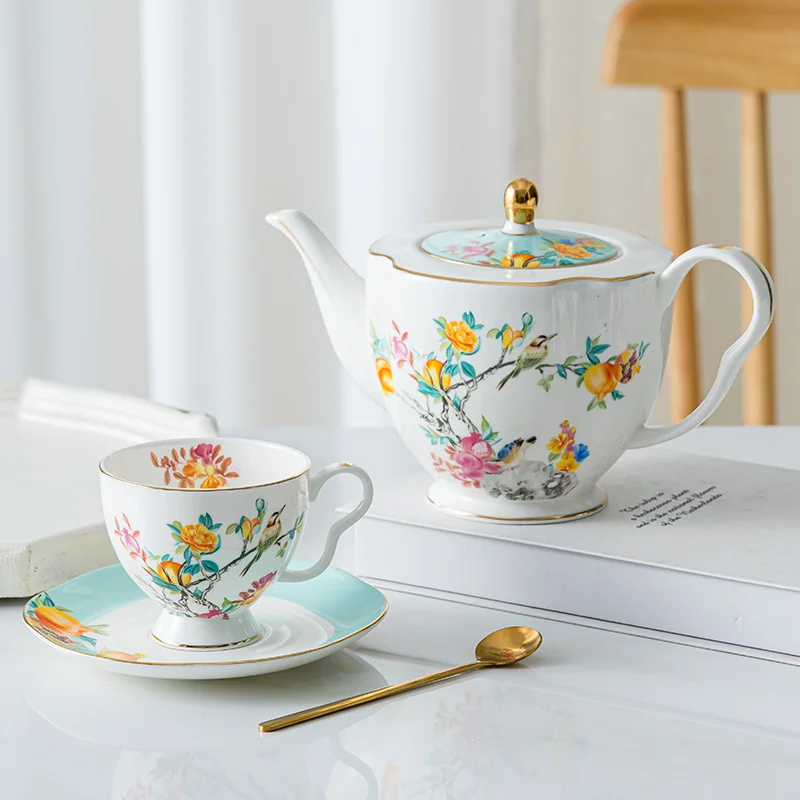 Bone China Tea Cup, Teapot, Flowers, Plants Kettle, Teacup Saucer, Service Teaware, Coffeeware, Tableware, Kitchen Accessories
Bone China Tea Cup, Teapot, Flowers, Plants Kettle, Teacup Saucer, Service Teaware, Coffeeware, Tableware, Kitchen Accessories