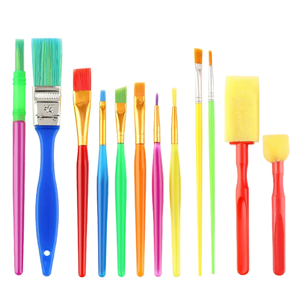 12pcs Sponge Brush Set for Painting Tools Easy Clean Portable Kids Art Class Craft Activities Watercolor Oil Brushes
12pcs Sponge Brush Set for Painting Tools Easy Clean Portable Kids Art Class Craft Activities Watercolor Oil Brushes